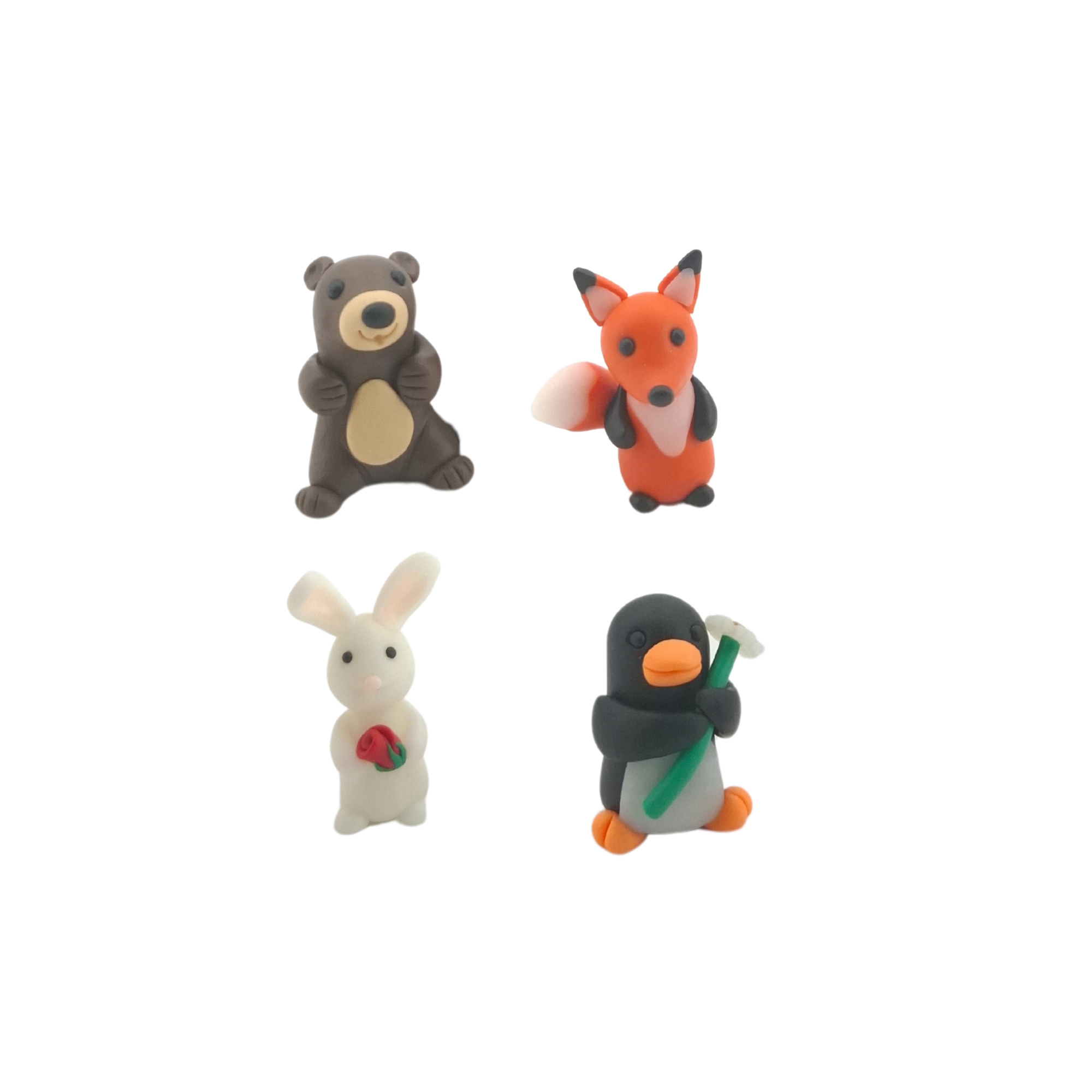 Glücksbande-Figuren, 4-fach sort mit Displayeinleger und Sammelkarten, ohne Display
