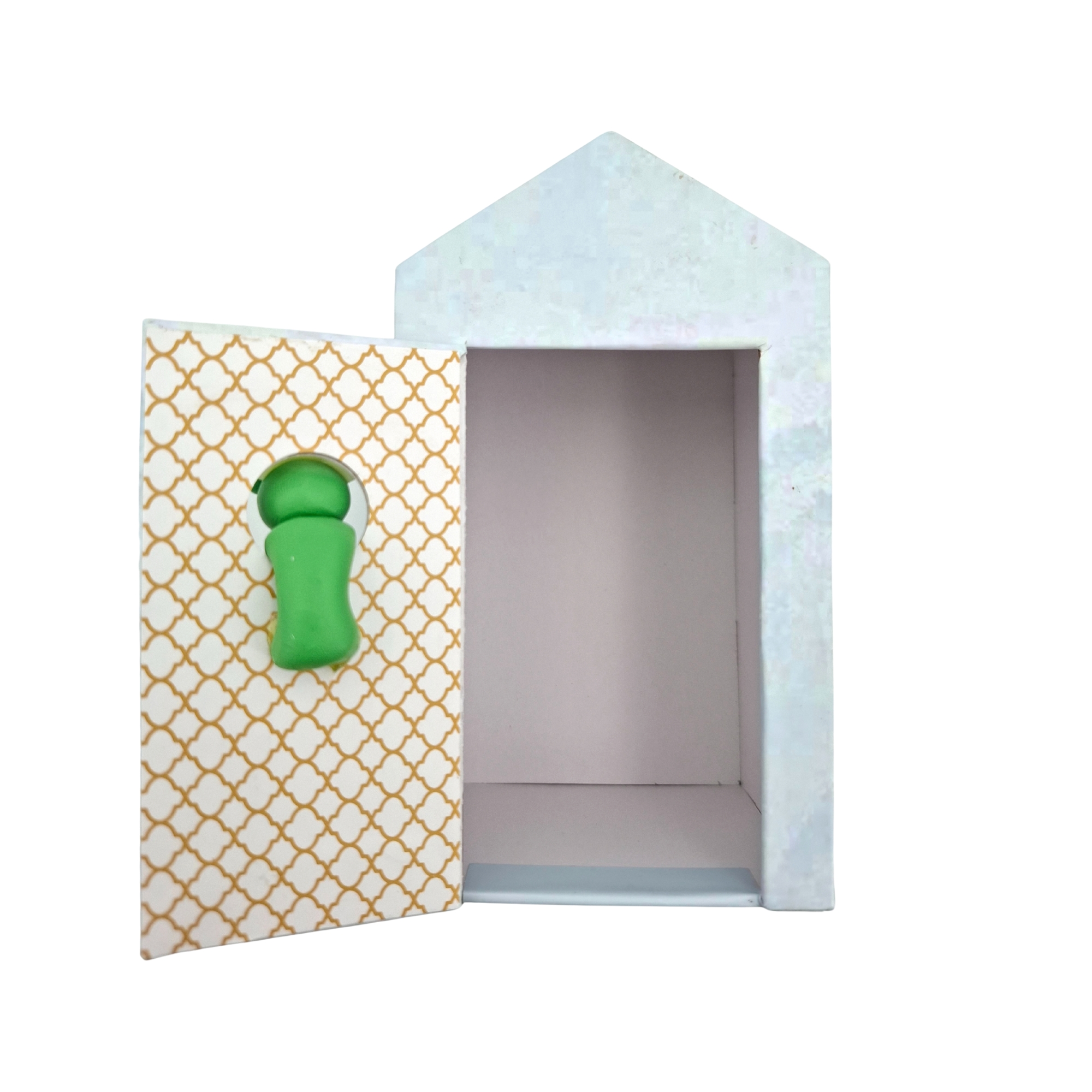 SET Haus-Geschenkschachtel mit Glücksbringer. 4-fach sort.
