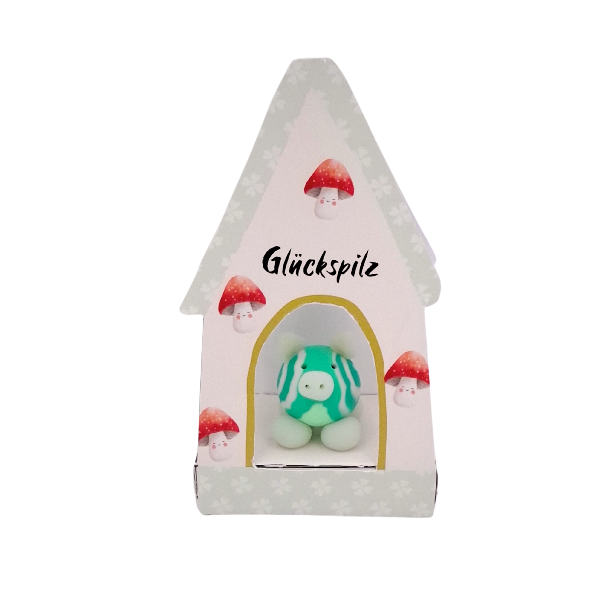 SET Swiggie-Glücksbringer mit Häuschen, 24 Stk., 4-fach sort