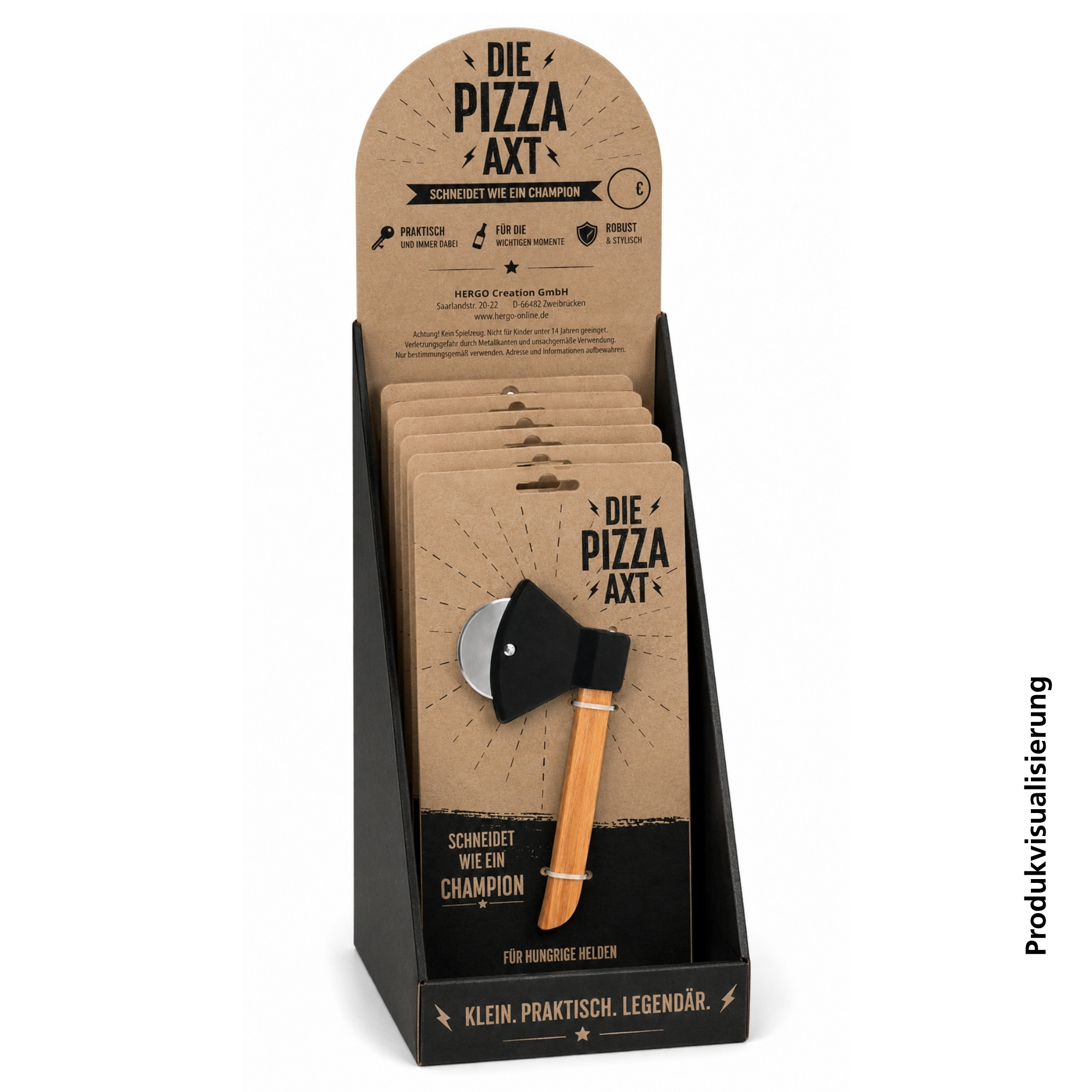 SET Pizza-Axt. sort (8 Stk.)