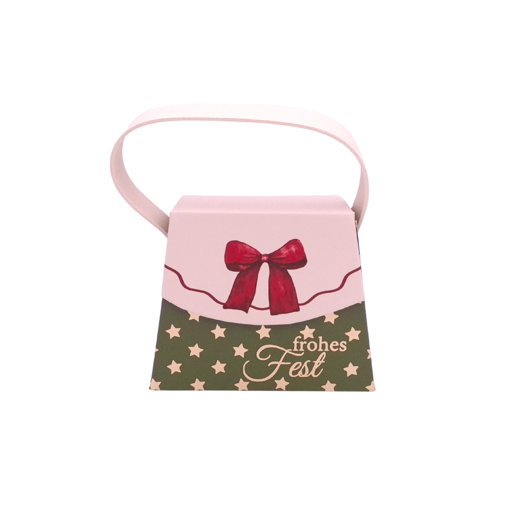 MINI Handtaschen-Geschenkschachtel Frohes Fest