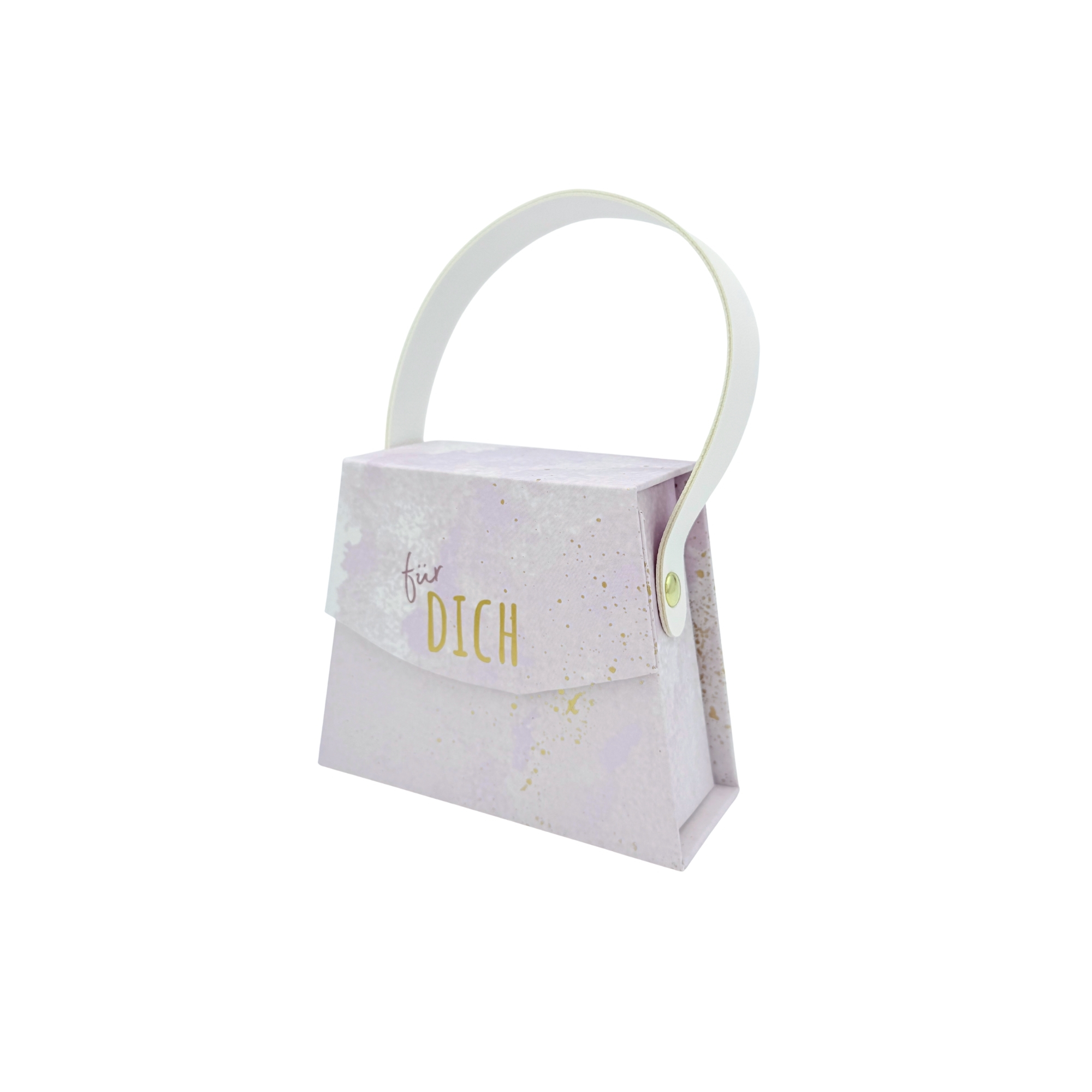 Mini Handtaschen-Geschenkschachtel. pastell "für Dich"