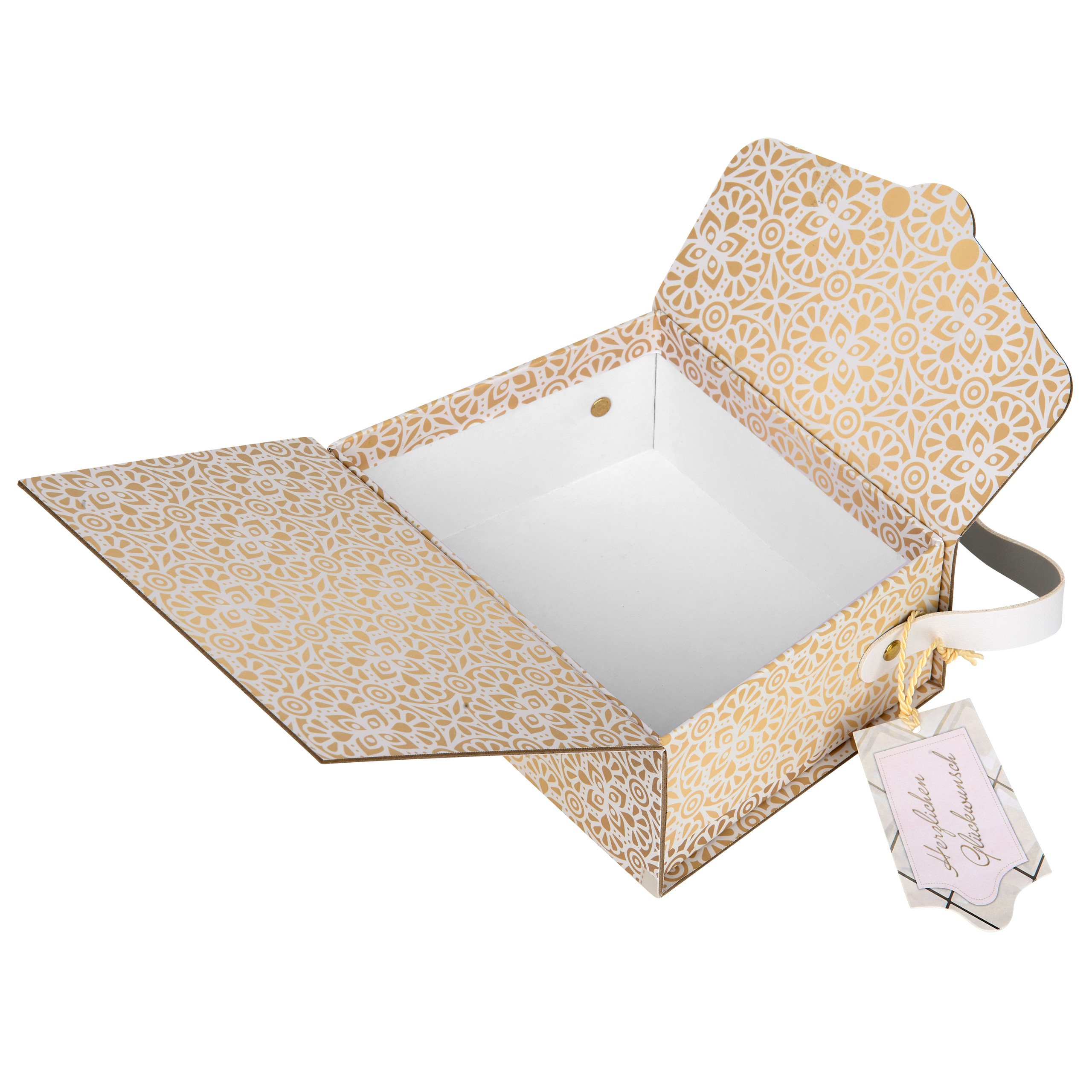 Geschenk-Taschen, Herzlichen Glückwunsch,creme