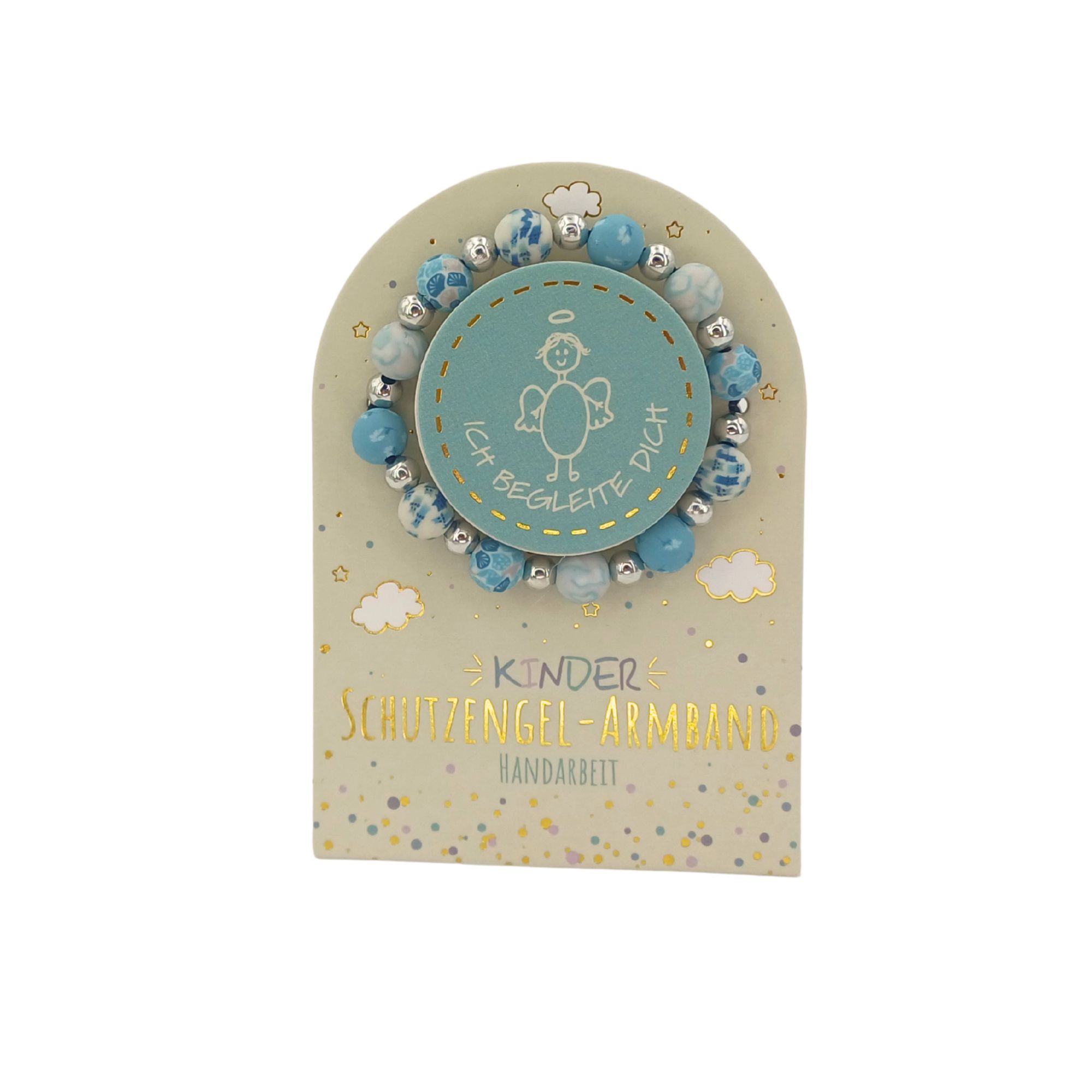 SET Schutzengel Armband auf Karte Kinder, 24 Stk. 5-fach sort
