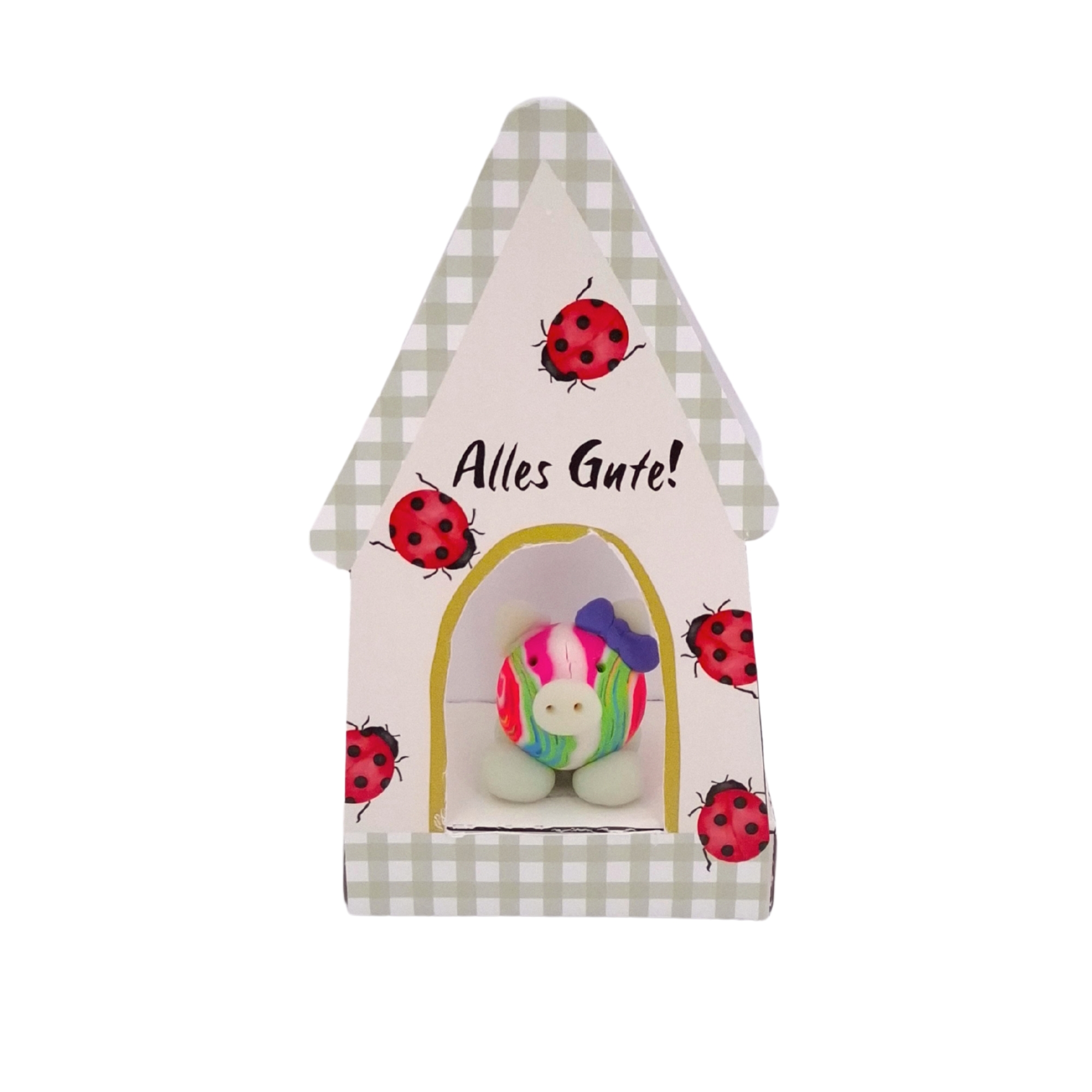 SET Swiggie-Glücksbringer mit Häuschen, 24 Stk., 4-fach sort