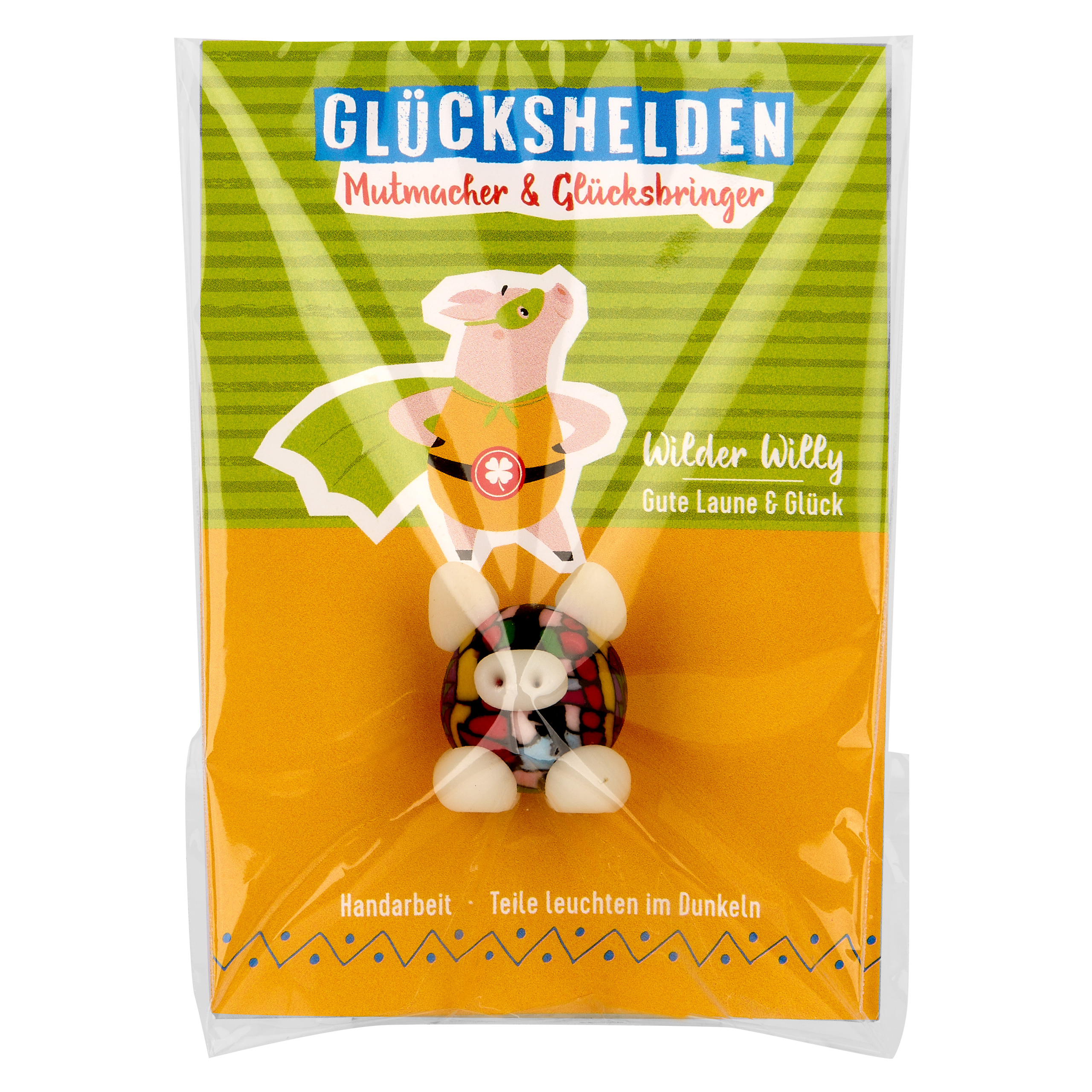 SET "Glückshelden" Glücksschweinchen, 42 Stk, 3-fach sort im Display