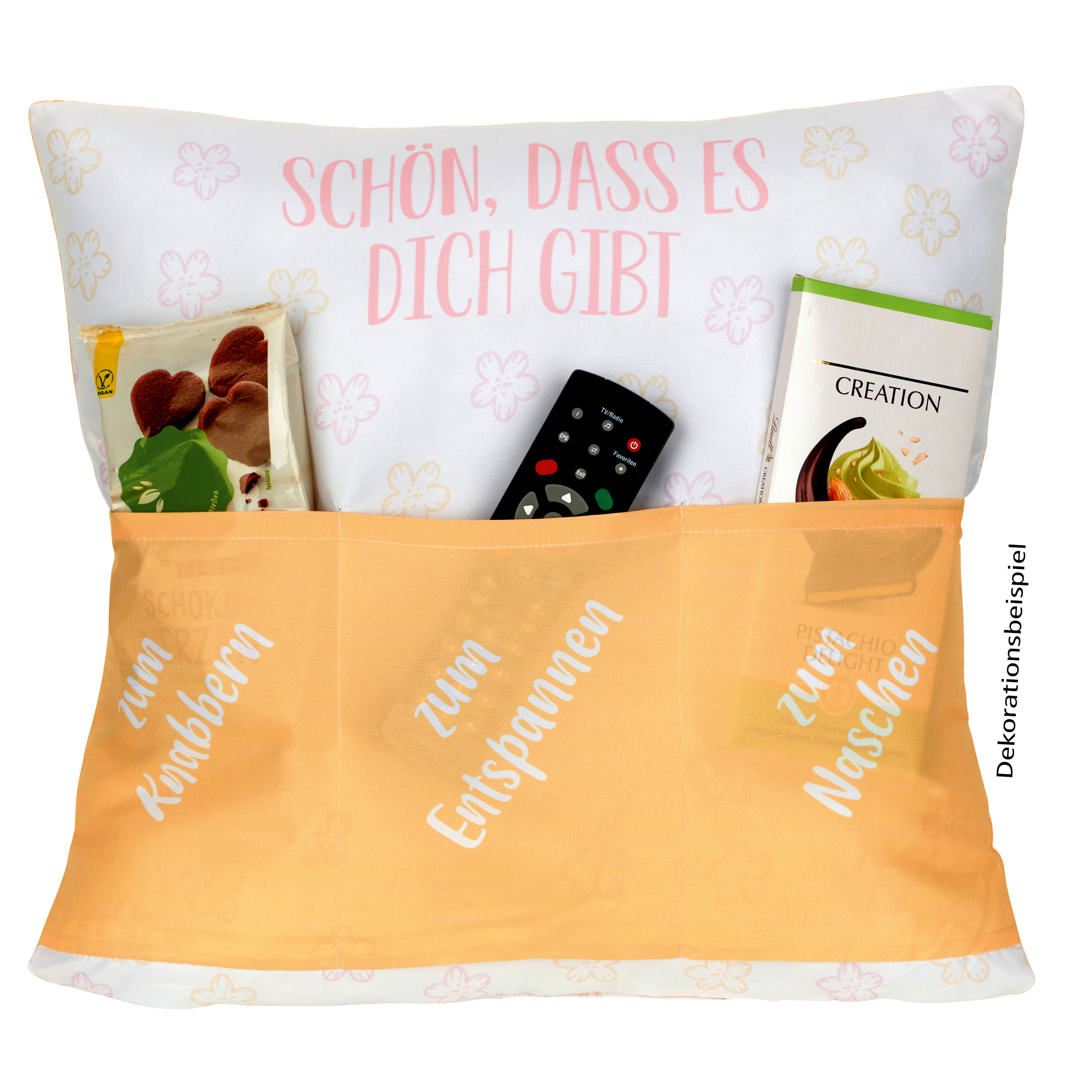 Sofahelden Schön, dass es Dich gibt mit Taschen und Deko
